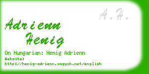 adrienn henig business card